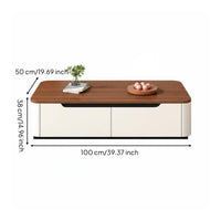 TV Stand and Coffee Table Set Construction Media Console and Center Table Set Scratch-Resistant Modern Entertainment Furniture