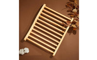 Solid Wood Steam Room Backrest Wave-Form Back Support for Spa