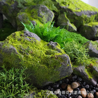 Realistic Moss Stone Decoration with Foam for Indoor and Outdoor Garden, Rockery Decoration, Fake Stone Prop