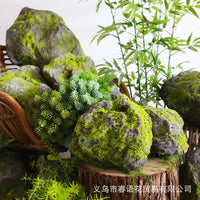 Realistic Moss Stone Decoration with Foam for Indoor and Outdoor Garden, Rockery Decoration, Fake Stone Prop