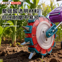 Manual Push-Type Fertilizer Applicator with Multiple Nozzles for Corn and Garlic