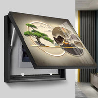 Modern Light Luxury Electric Meter Box Decorative Painting, No Drilling, Simple Living Room Wall Hanging Cover for Switch Box