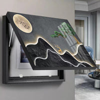 Modern Light Luxury Electric Meter Box Decorative Painting, No Drilling, Simple Living Room Wall Hanging Cover for Switch Box