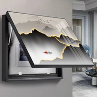 Modern Light Luxury Electric Meter Box Decorative Painting, No Drilling, Simple Living Room Wall Hanging Cover for Switch Box
