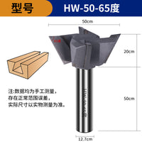 4-Flute Dovetail Router Bit for Woodworking, Trimmer Cutter, Engraving Tool