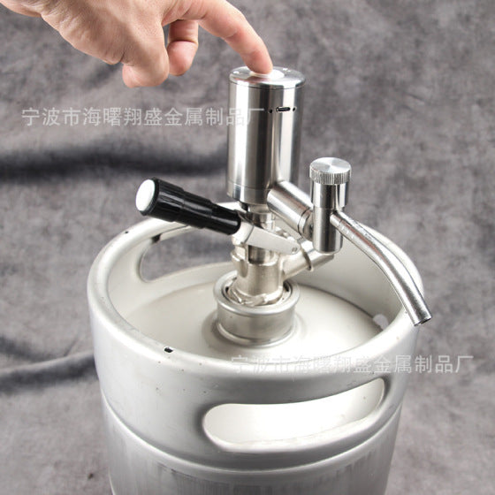 304 Stainless Steel Electric Beer Dispenser, S-Type Rechargeable Portable
