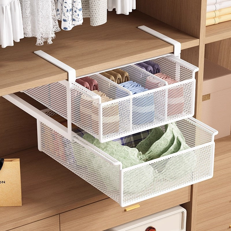 Metal Drawer Storage Rack for Wardrobe Organization