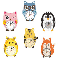 Cartoon Animal Wall Clock Student Creative Wall Clock Children's Room Cute Decorative Clock