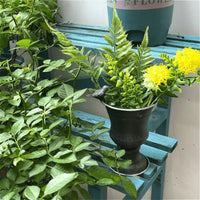 Vintage Iron Bird Flower Pot with Holes for Garden Decoration