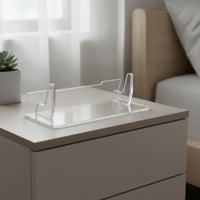 Console Stand Acrylic Display Stand Transparent Tabletop Holder Exhibition Bracket for Console Users, Desk