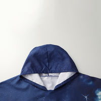 Printed Sleeveless Bathrobe for Men, Quick-Dry, Comfortable, Skin-Friendly, Convenient Bath Towel, Adult Beach Hooded Towel Cape