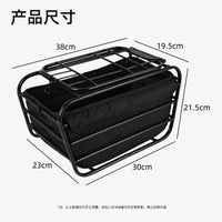 Bicycle Rear Basket for Pets - Metal, for Dogs or Cats, Front Mount Option