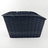 Large Plastic Bicycle Basket for Rear Rack, Suitable for Mountain Bikes and Folding Electric Bikes