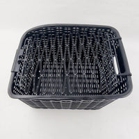 Large Plastic Bicycle Basket for Rear Rack, Suitable for Mountain Bikes and Folding Electric Bikes