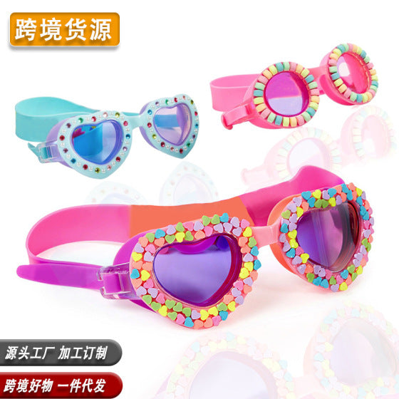 Kids Swimming Goggles Anti-Fog Cartoon Dive Goggles