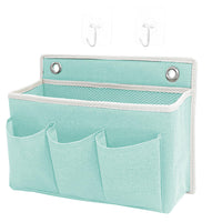 Bedside Storage Hanging Bag, Multi-layer Cloth Organizer, Wall-mounted, Dorm Use