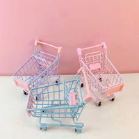 Miniature Supermarket Shopping Cart Toy for Kids