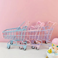 Miniature Supermarket Shopping Cart Toy for Kids