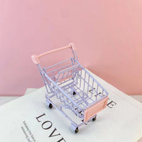Miniature Supermarket Shopping Cart Toy for Kids