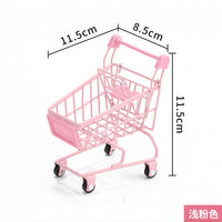 Miniature Supermarket Shopping Cart Toy for Kids