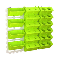 Garden Balcony Planter with Railing Multi-Layer Hanging Rack for Soil and Hydroponic Cultivation
