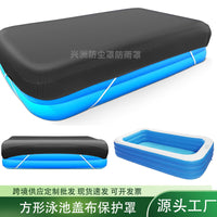 Cross-border Swimming Pool Cover Rain and Dust Proof, Foldable, Silver-Coated Oxford Cloth, Wholesale
