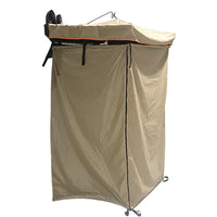 Portable Shower Tent for Camping, Single Person, Foldable, Waterproof, with Aluminum Poles