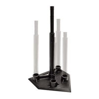 Five-Hole Adjustable Baseball Batting Tee Rubber Hitting Tee with Good Elasticity for Outdoor Softball and Baseball Training