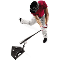Five-Hole Adjustable Baseball Batting Tee Rubber Hitting Tee with Good Elasticity for Outdoor Softball and Baseball Training