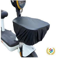 Electric Bike Basket Waterproof Cover - Dustproof, Black and Silver, Large Size