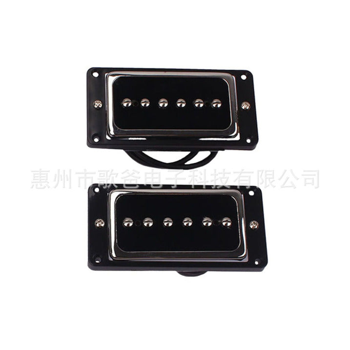 Set of 2 Black Soapbar Pickups for Guitar