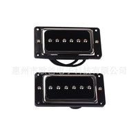Set of 2 Black Soapbar Pickups for Guitar