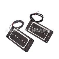 Set of 2 Black Soapbar Pickups for Guitar