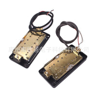 Set of 2 Black Soapbar Pickups for Guitar