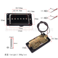 Set of 2 Black Soapbar Pickups for Guitar