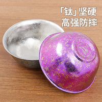 Pure Titanium Rice Bowl Double Layer Insulated