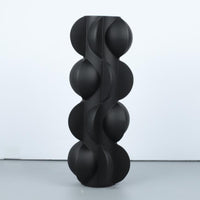 Modern Minimalist Resin Flower Arrangement Vase with Geometric Cylinder Design
