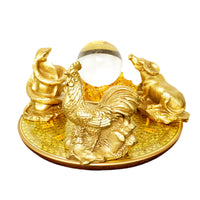 Brass Zodiac Wealth Array Ornament - New Chinese Style