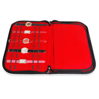 Portable 20-Slot Watch Storage Velvet Tray Bag and Display Case