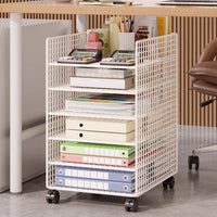 Multi-Layer Desk File Organizer Rack for Office, 8 Tiers