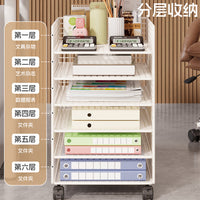 Multi-Layer Desk File Organizer Rack for Office, 8 Tiers