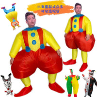 Halloween Party Clown Inflatable Costume for Role Play Evil Upside Down Clown