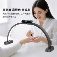 Foldable LED Half-Moon Desk Lamp for Beauty Salons with Australian Plug