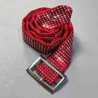 Shiny Rhinestone Belt for Pants and Dresses, New Korean Fashion, Versatile Accessory