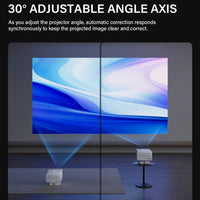 P50 1080p Home Projector with Android 14, Wireless Screen Casting, Auto Focus, 800 Lumens, 150-inch Display, US Plug