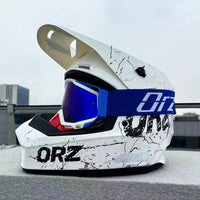 ORZ 3C Certified Motorcycle Off-Road Helmet - ABS, Summer Use, 53-62cm