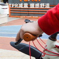 Mountain Bike Grips, Lock-On, Anti-Slip and Shock-Absorbing, TPR