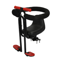 Mountain Bike Front Child Seat with Folding Bicycle, Safety Seat for Kids with Pedals and Gears