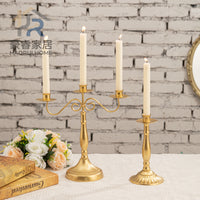 European Style Vintage Candle Holder, Iron, Spray-Painted, for Home Decor
