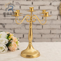 European Style Vintage Candle Holder, Iron, Spray-Painted, for Home Decor